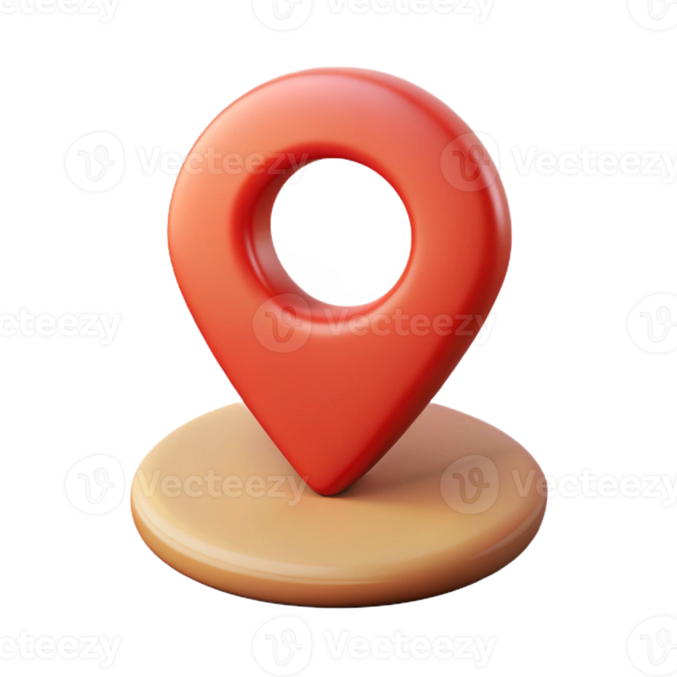 dreamy vibrant Single-weight stroke forming a stylized location pin. Crisp edges, flat color, minimal design with Scalable Design. high quality png