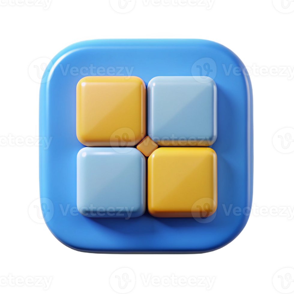 dazzling inspired Square badge divided into four equal quadrants. Geometric, flat color, crisp edges with Scalable Design. png