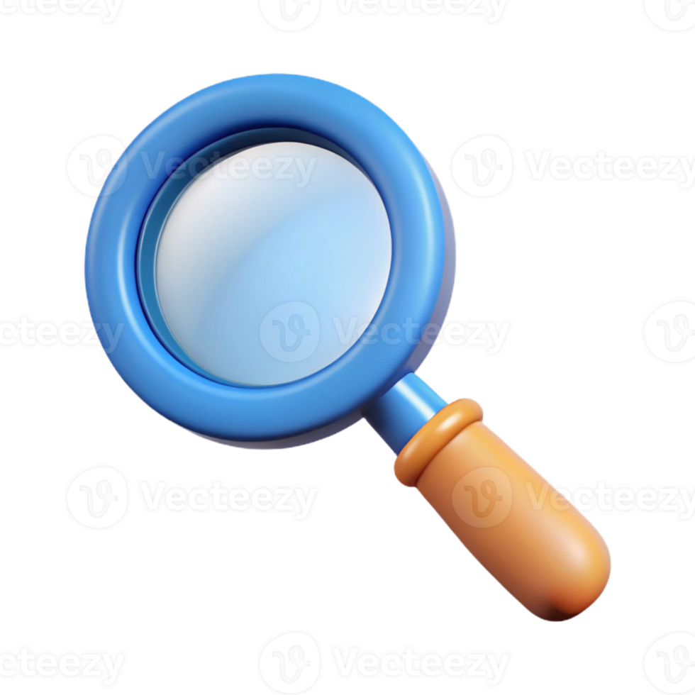 elegant acclaimed Magnifying glass with a handle. Single-weight stroke, minimal, with Scalable Design. png