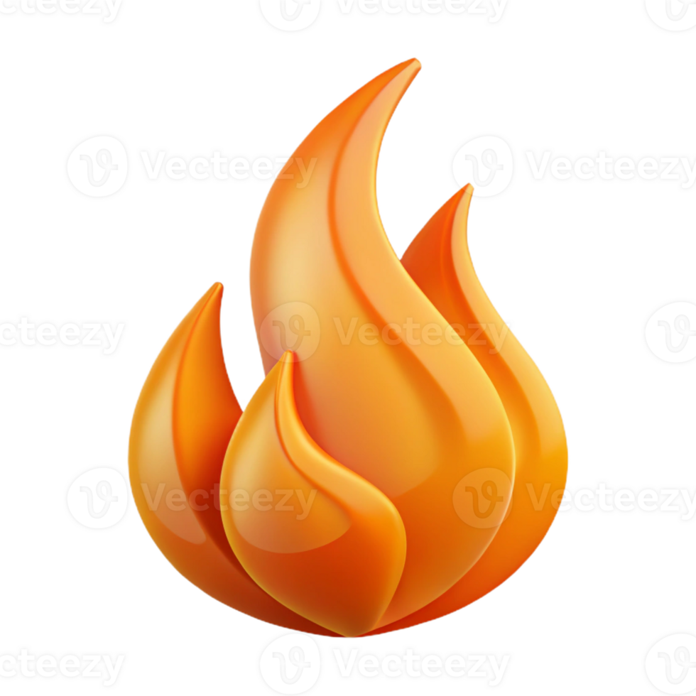 striking peaceful traditional Abstract flame with clean lines and a single-weight stroke. Flat orange color with Scalable Design. premium png