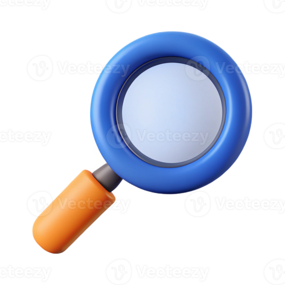 mesmerizing harmonious geometric Magnifying glass icon with a circular lens. Clean lines, minimal design with Scalable Design. perfect clarity png