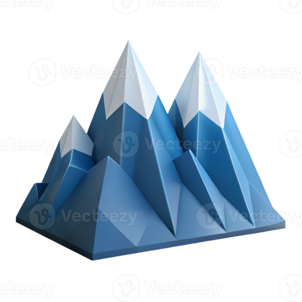 quintessential elegant Geometric mountain range silhouette. Crisp edges, minimal design, flat color with Scalable Design. studio quality png