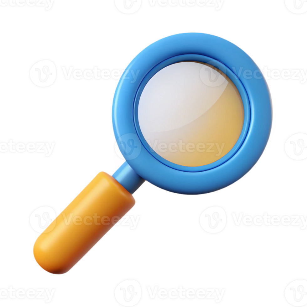 splendid ethereal urban Magnifying glass pictogram. Single-weight stroke, crisp edges, flat color with Scalable Design. genuine png