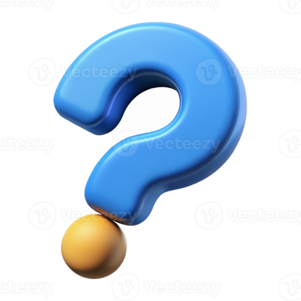 wonderful harmonious victorian A stylized question mark, minimal design with Scalable Design. original png