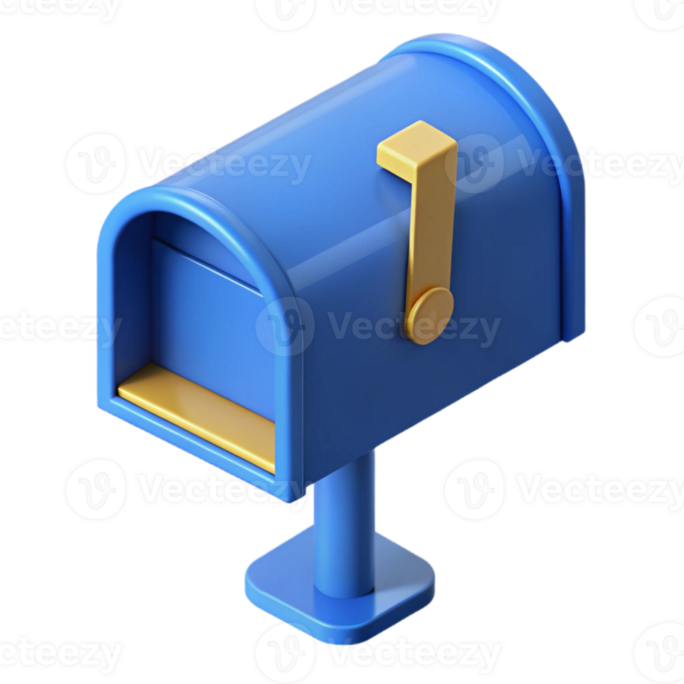 inspired impressionist Scalable isometric mailbox, sharp edges, blue with Scalable Design. elite png
