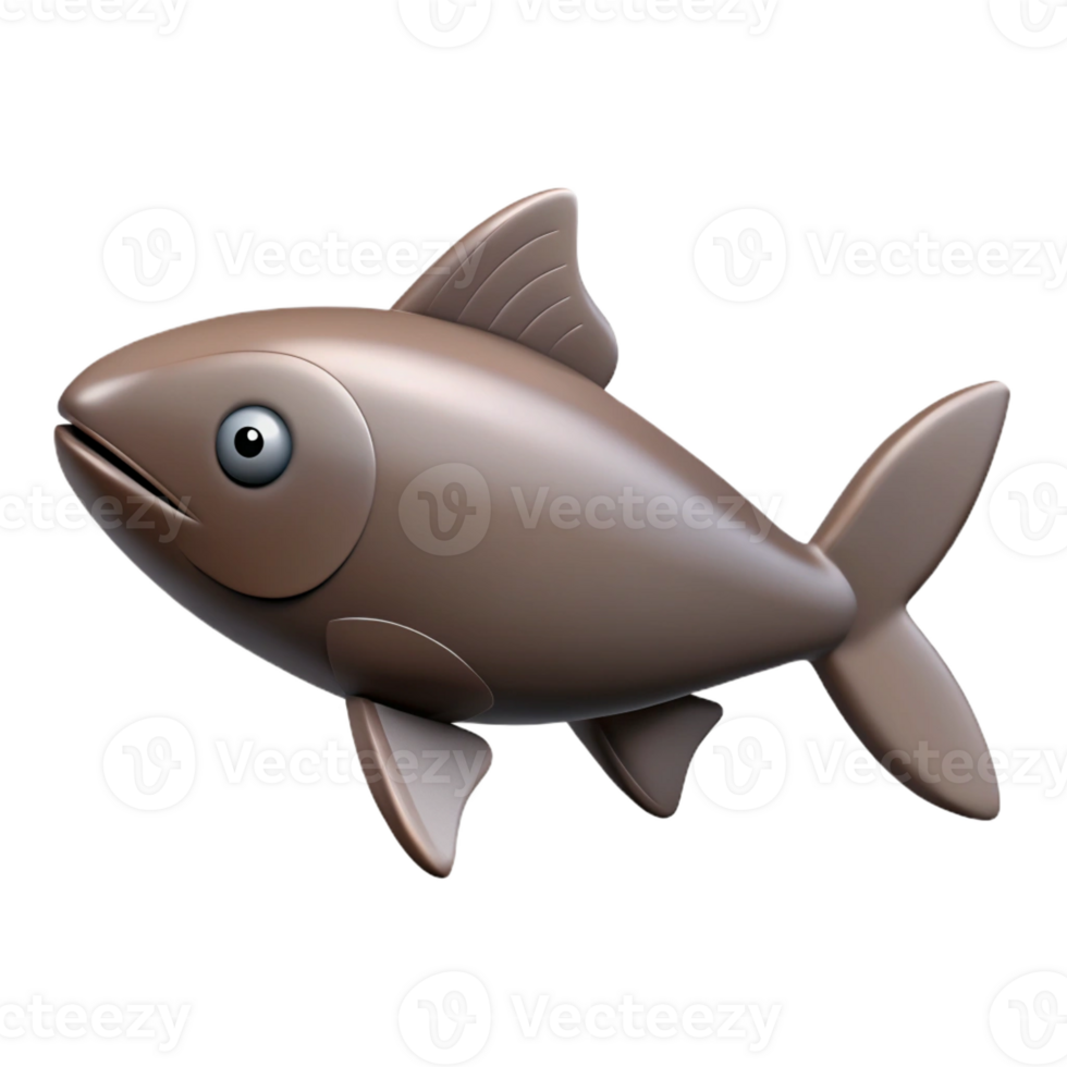 dramatic exquisite Silhouette of a swimming fish. Flat color, single-weight stroke with Scalable Design. top-tier png