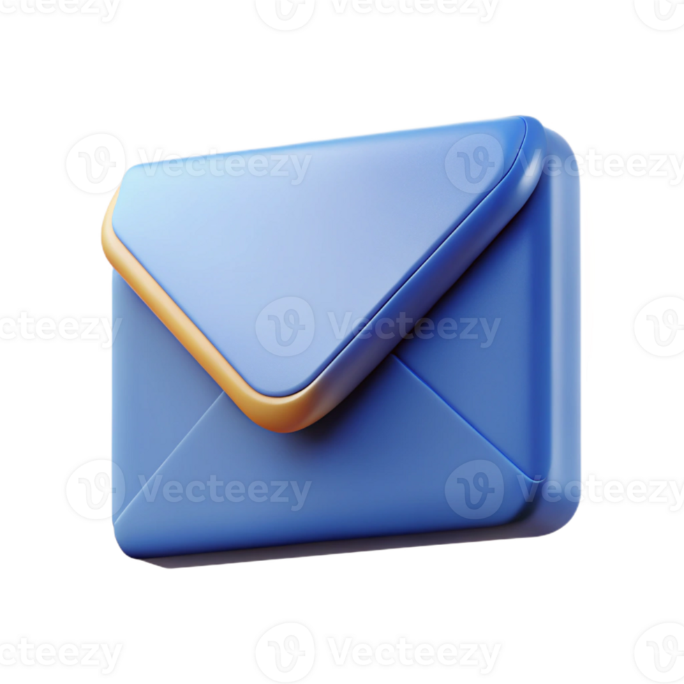 ethereal beautiful Envelope icon with a flap. Crisp edges, single-weight stroke with Scalable Design. ultra HD png
