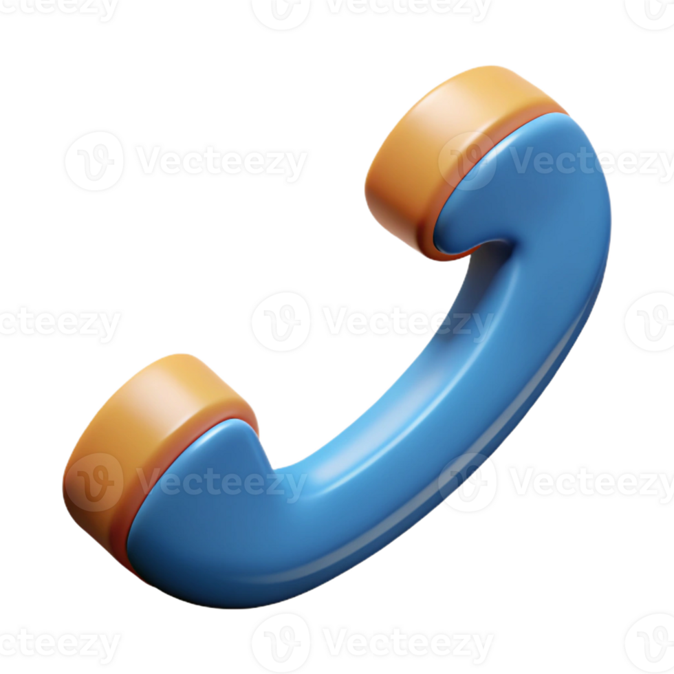 mysterious mesmerizing Telephone receiver pictogram. Crisp edges, minimal design. Flat color, with Scalable Design. ultra HD png