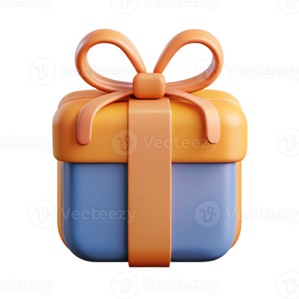 dazzling reflective rustic Isometric gift box, flat red color, crisp edges, single-weight stroke with Scalable Design. premium png