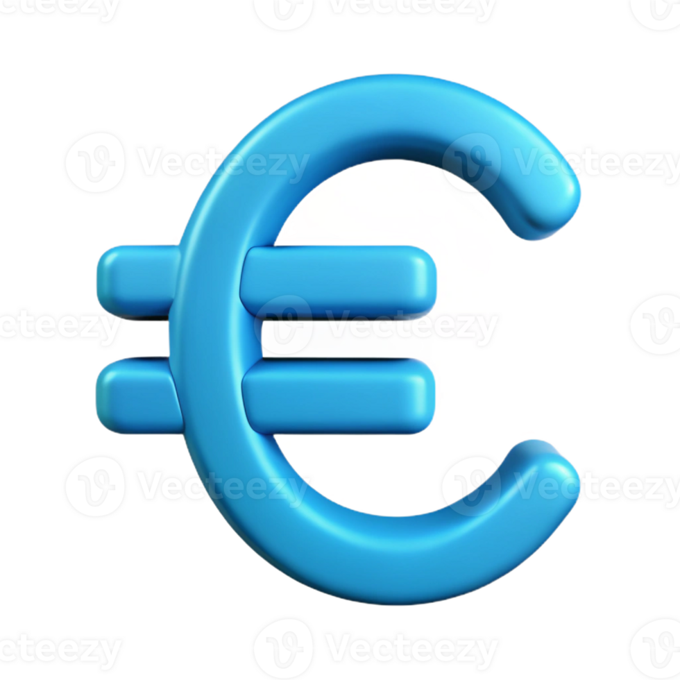 breathtaking inspired Clean lines, symmetrical euro symbol. Flat cyan, with Scalable Design. png