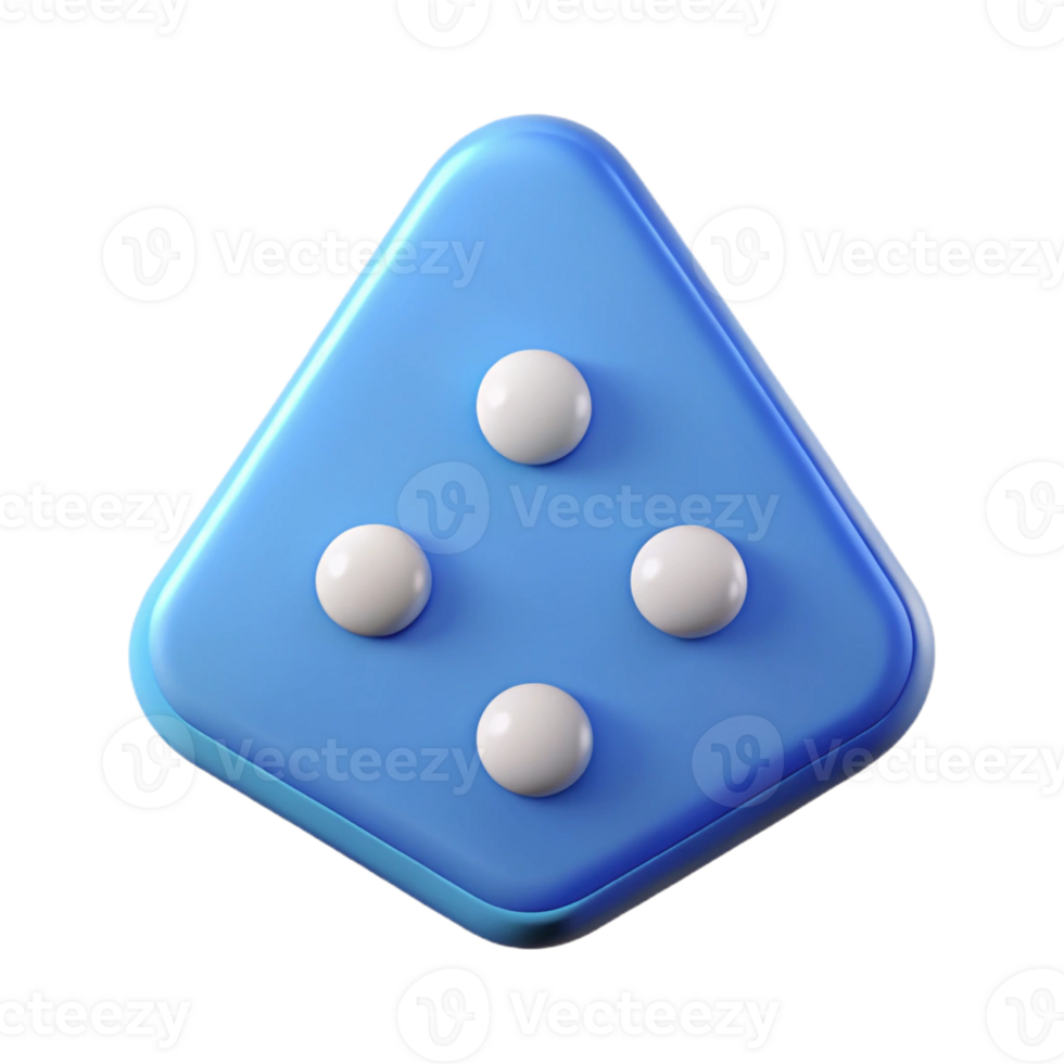 impressive sought-after Triangular badge with three dots. Scalable, minimal, single-weight stroke with Scalable Design. png