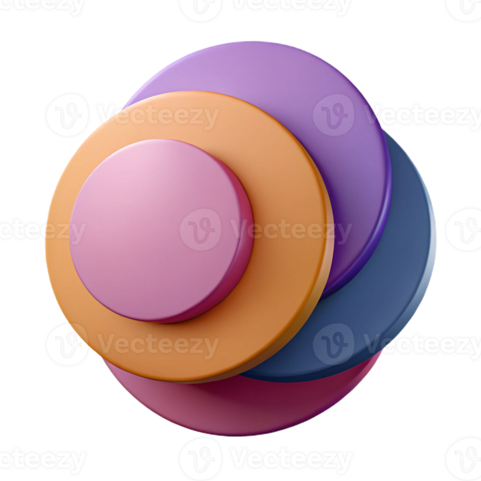 magnificent baroque Overlapping circles, crisp edges, minimal design. Flat color with Scalable Design. 8K png