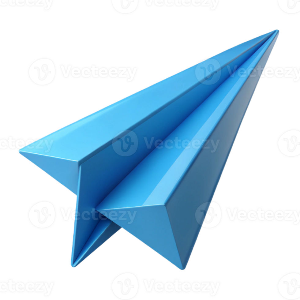 gorgeous industrial Paper airplane with folded wings. Clean lines, minimal design, with Scalable Design. ultra HD png
