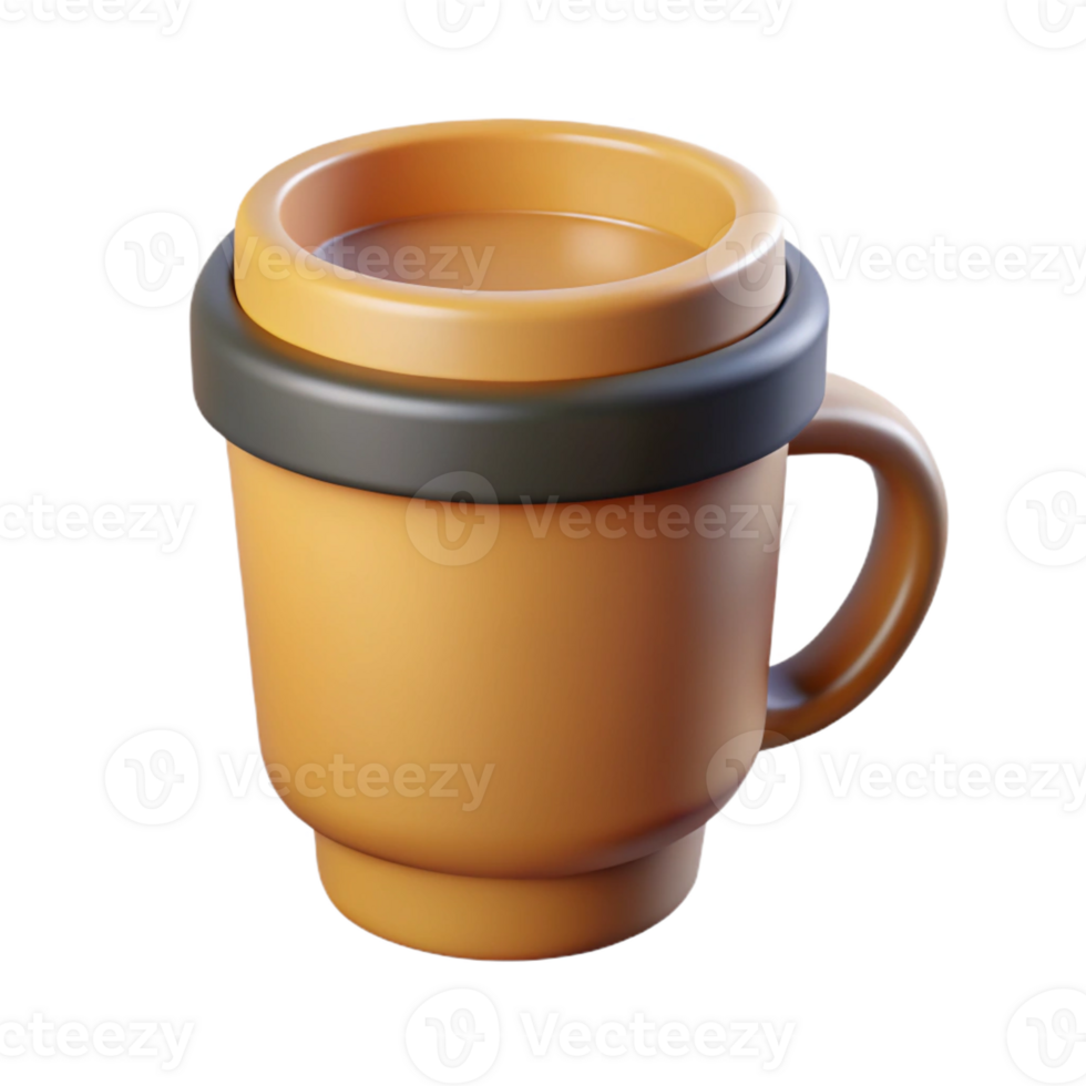hypnotic signature Minimalist design of a coffee cup. Crisp edges, flat color. with Scalable Design. png