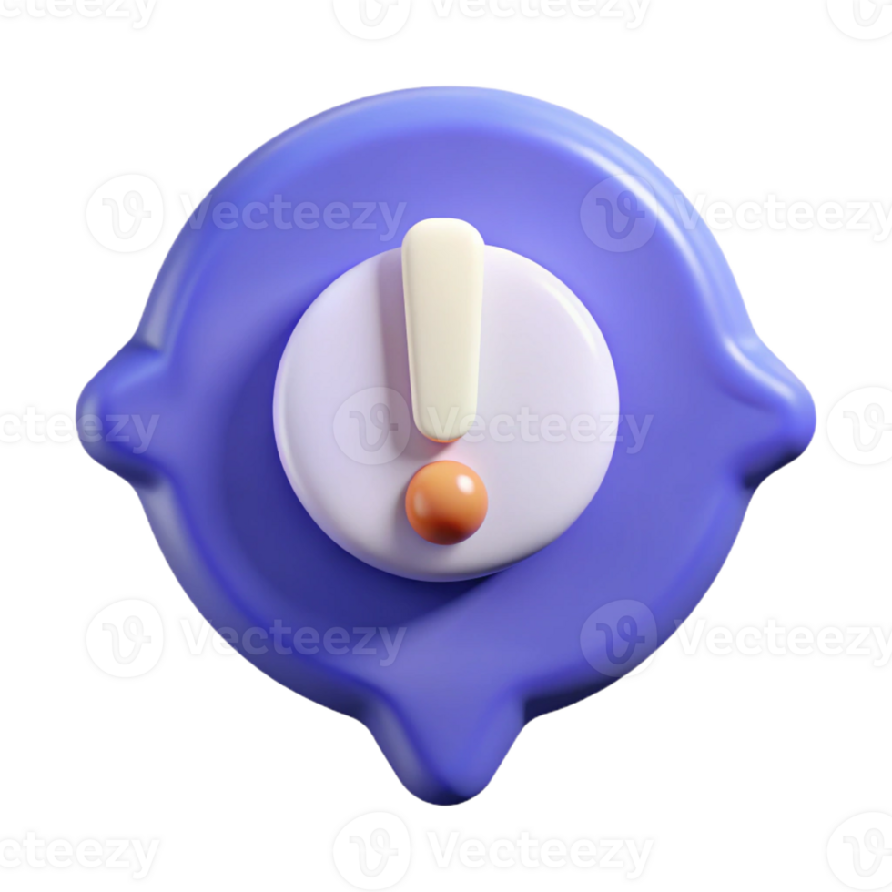 extraordinary dynamic bohemian Speech bubble badge with an exclamation mark. Clean lines, scalable, crisp edges with Scalable Design. perfect clarity png