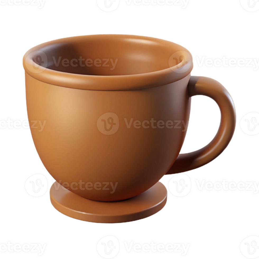 nostalgic vibrant Minimal silhouette of a coffee cup. Flat color, scalable, single-weight stroke with Scalable Design. fine detail png