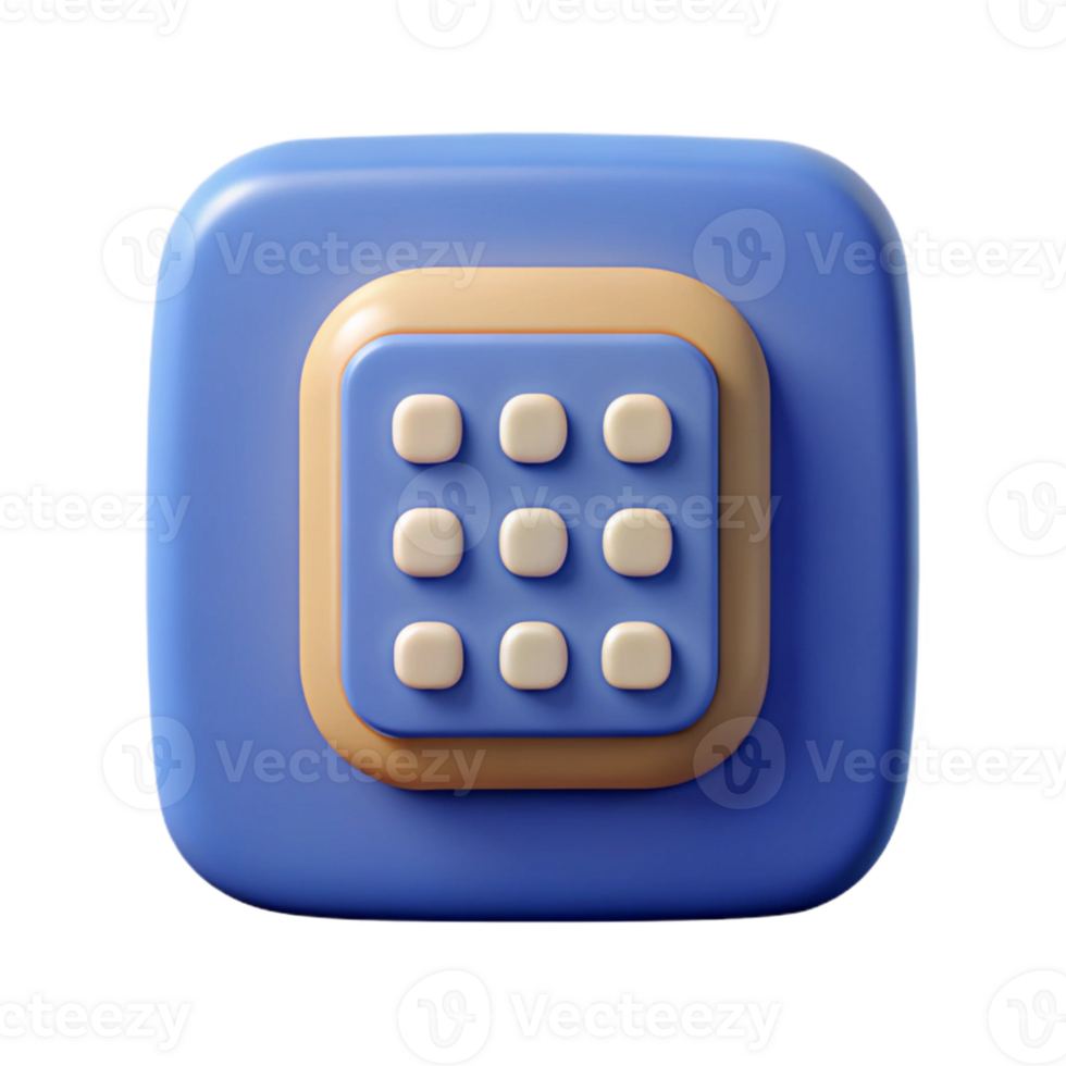 serene artistic Phone icon with a keypad. Clean lines, minimal design with Scalable Design. exclusive png