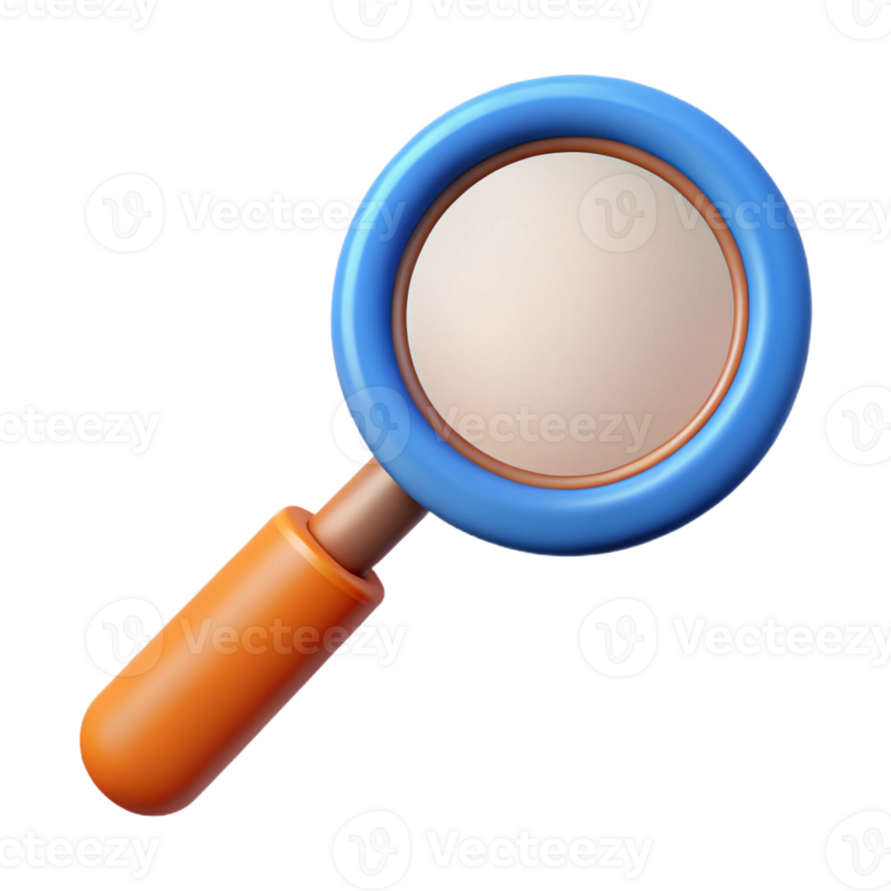 stunning passionate organic Magnifying glass with a handle. Single-weight stroke, minimal, with Scalable Design. expertly shot png