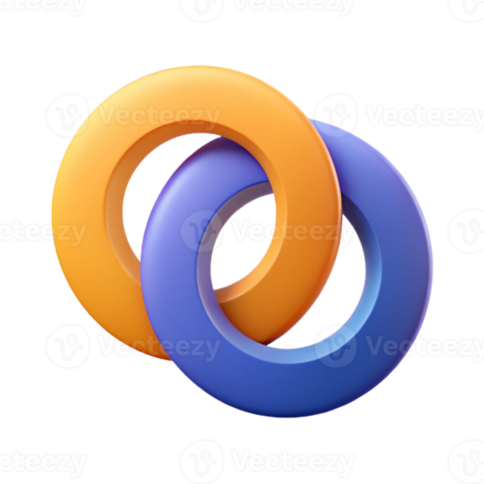 coveted mid-century Overlapping circle design. Crisp edges, flat color, geometric with Scalable Design. handcrafted png