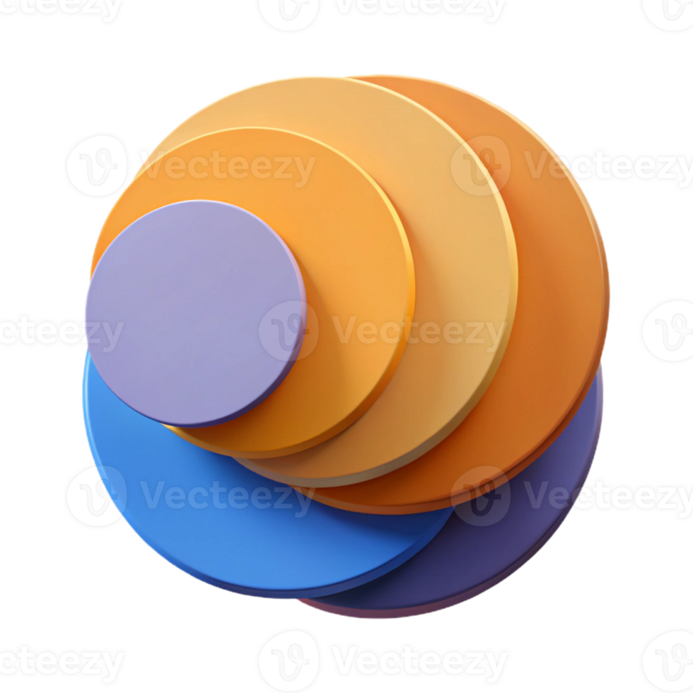 exquisite memorable Overlapping circles, flat color. Clean lines, minimal design. Scalable, geometric with Scalable Design. png