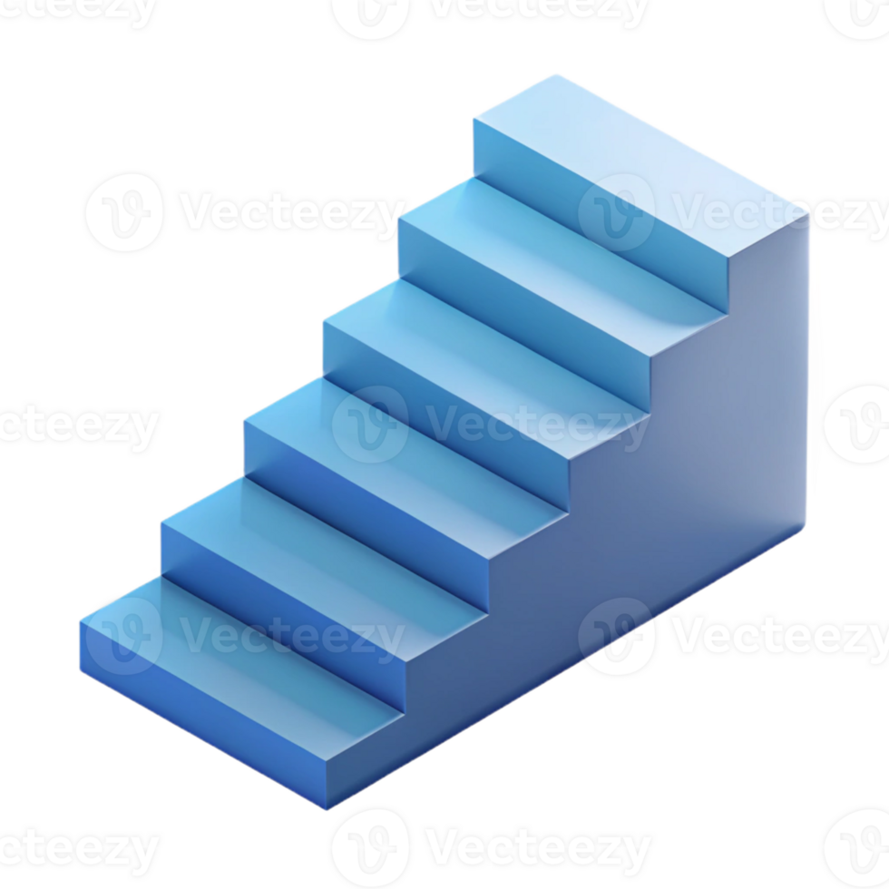 gorgeous remarkable Isometric view of a staircase. Minimal design, crisp edges, flat color with Scalable Design. png