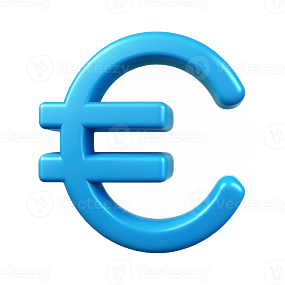 enchanting retro Clean lines, symmetrical euro symbol. Flat cyan, with Scalable Design. gallery standard png