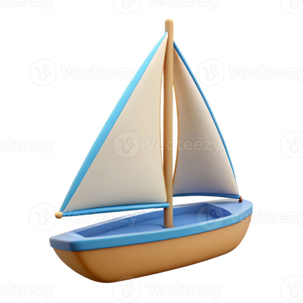 sumptuous exemplary Clean lines depicting a sailboat. Flat color, with Scalable Design. png