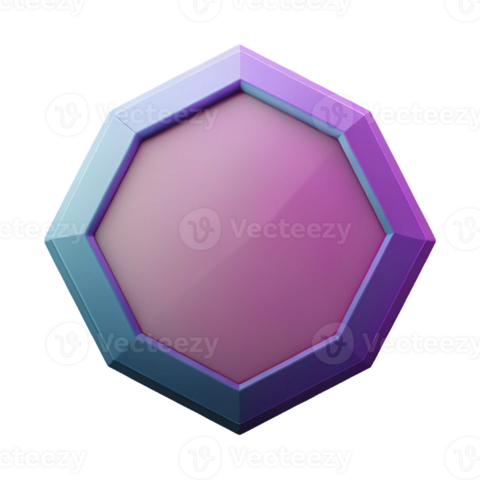 distinguished vintage Octagon shape, geometric, flat color, crisp edges with Scalable Design. masterfully captured png