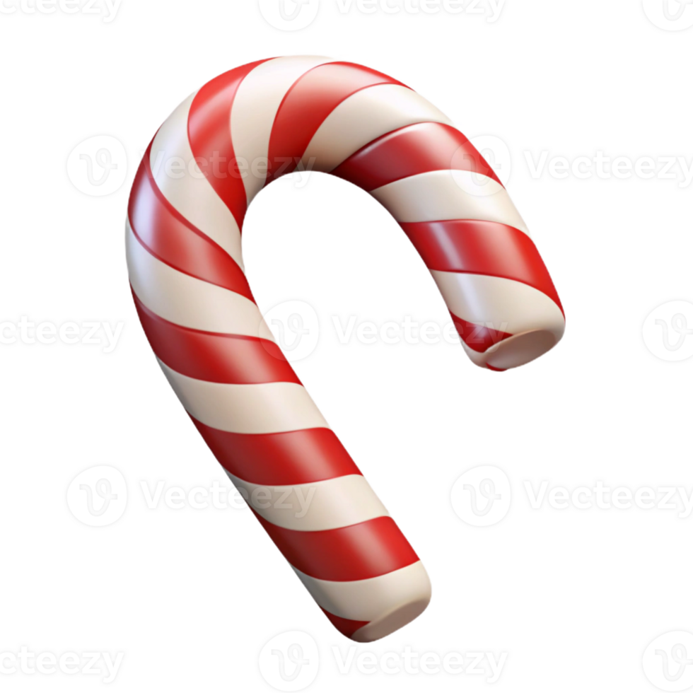 exquisite organic A stylized candy cane with stripes. Single-weight stroke, flat color. with Scalable Design. sharp png