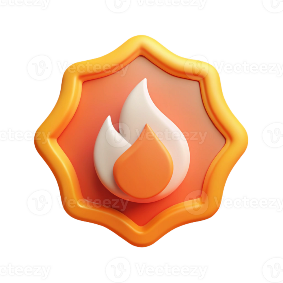 distinctive renaissance Flame-shaped badge with pointed tips. Clean lines, flat color, minimal design with Scalable Design. elite png