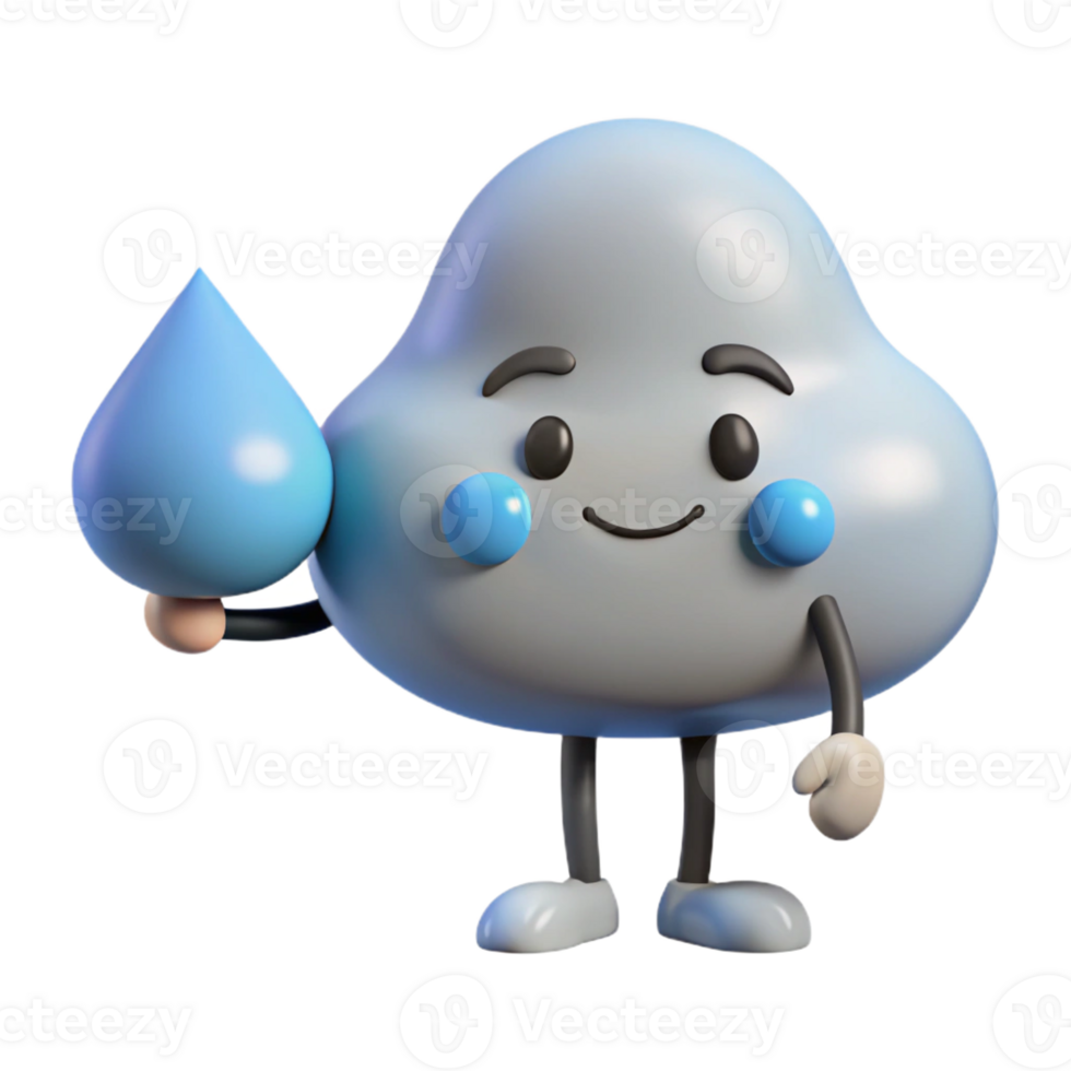 mesmerizing bohemian Cloud character with a single raindrop. Clean lines, flat color, minimal design with Scalable Design. elite png