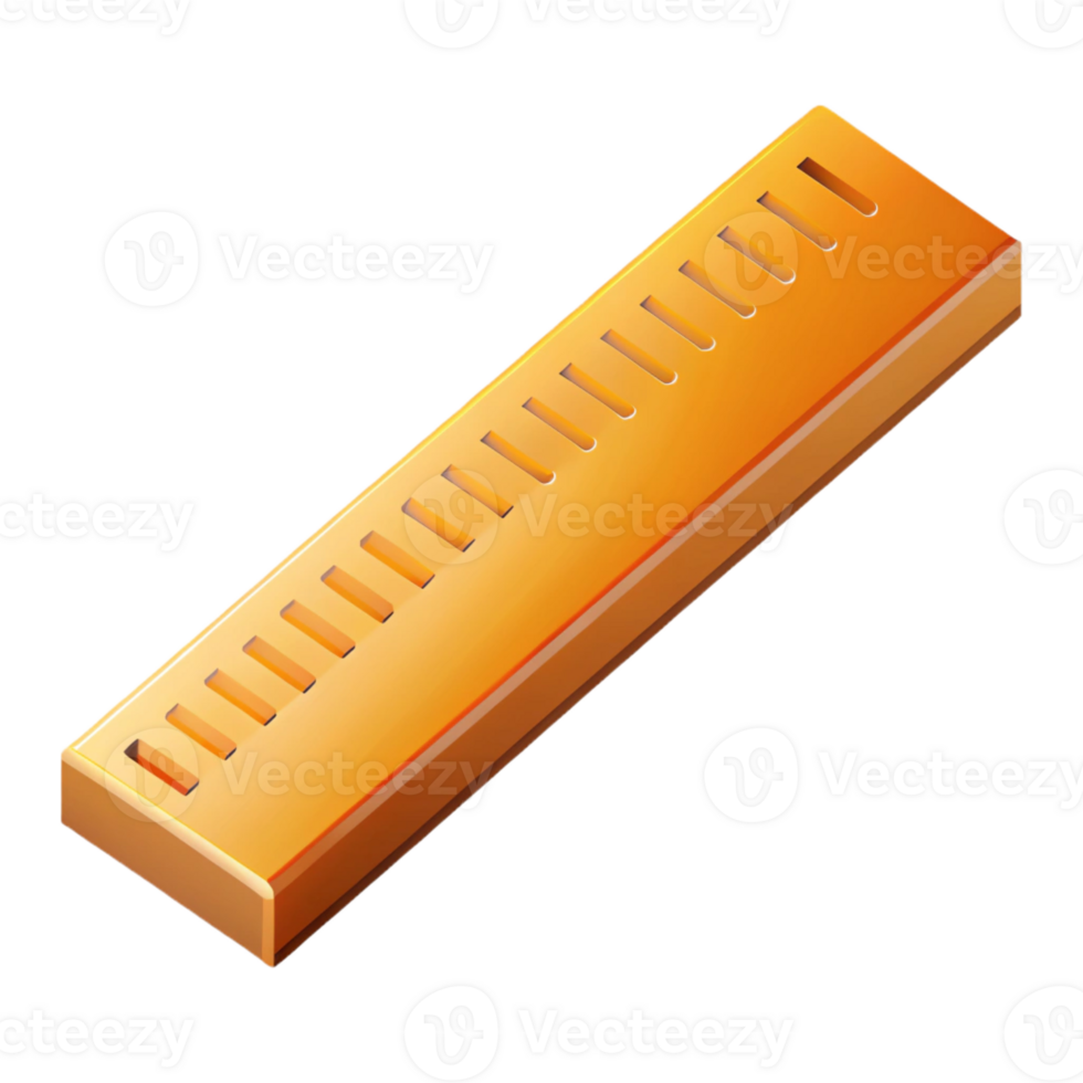 immaculate surreal Isometric ruler with markings. Crisp edges, single-weight stroke with Scalable Design. refined png