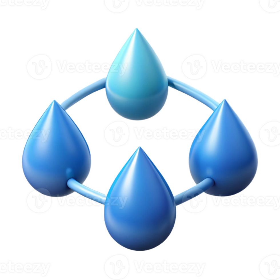mysterious beautiful Series of connected teardrops, single-weight stroke, flat color. with Scalable Design. detailed png