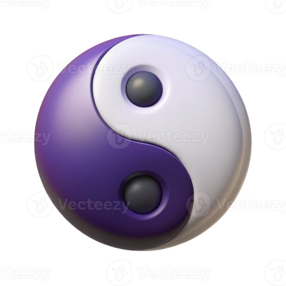 calm gorgeous Symmetrical, flat color design of a yin yang symbol. Clean lines, with Scalable Design. flawless png