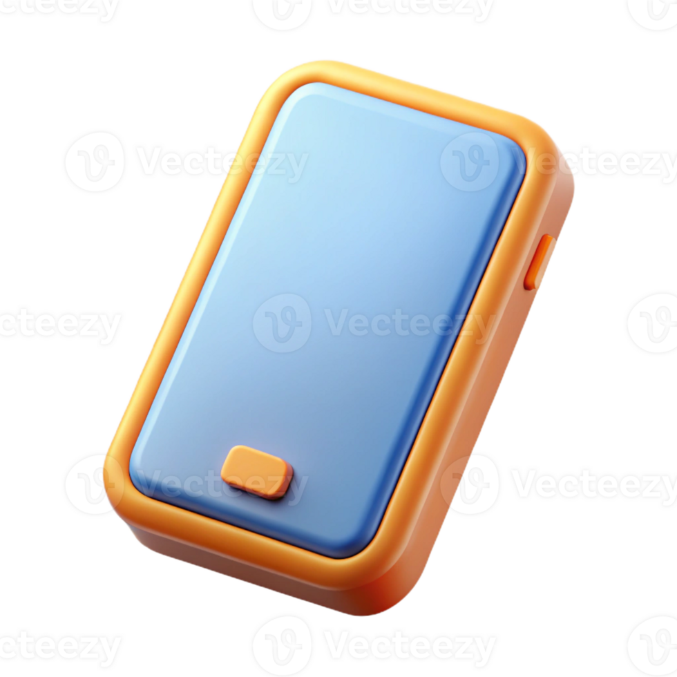 beautiful nostalgic geometric Mobile phone icon representing communication. Minimal design, flat color, single-weight stroke with Scalable Design. exclusive png