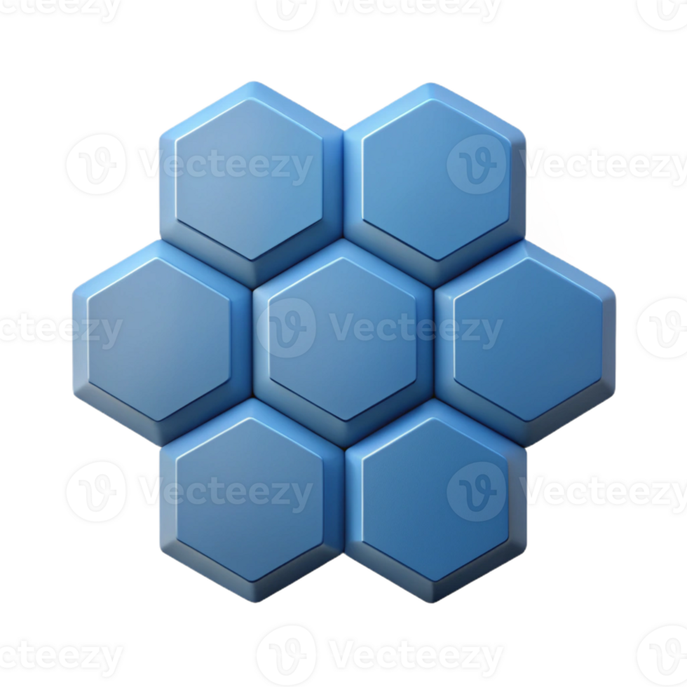 nostalgic picturesque Hexagon grid, flat color, clean lines, with Scalable Design. high resolution png