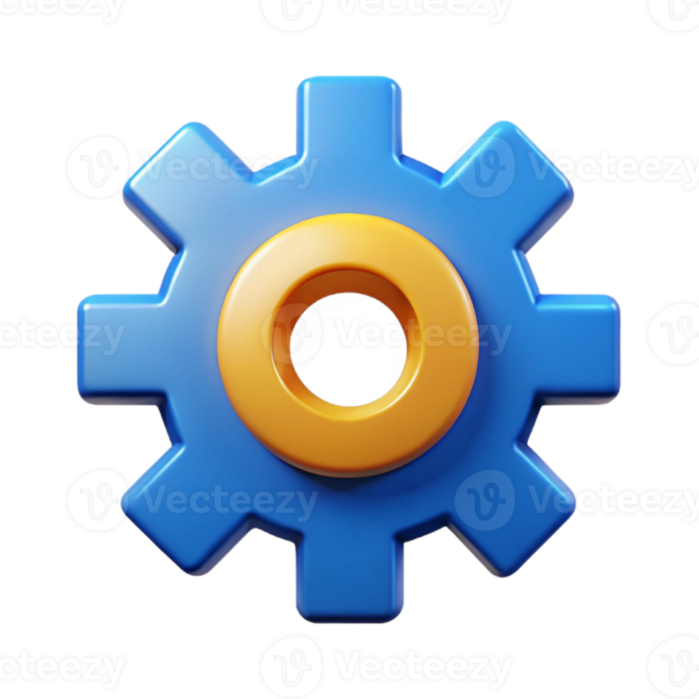 radiant mid-century Symmetrical logo featuring a stylized gear. Flat color, scalable, single-weight stroke with Scalable Design. top-tier png