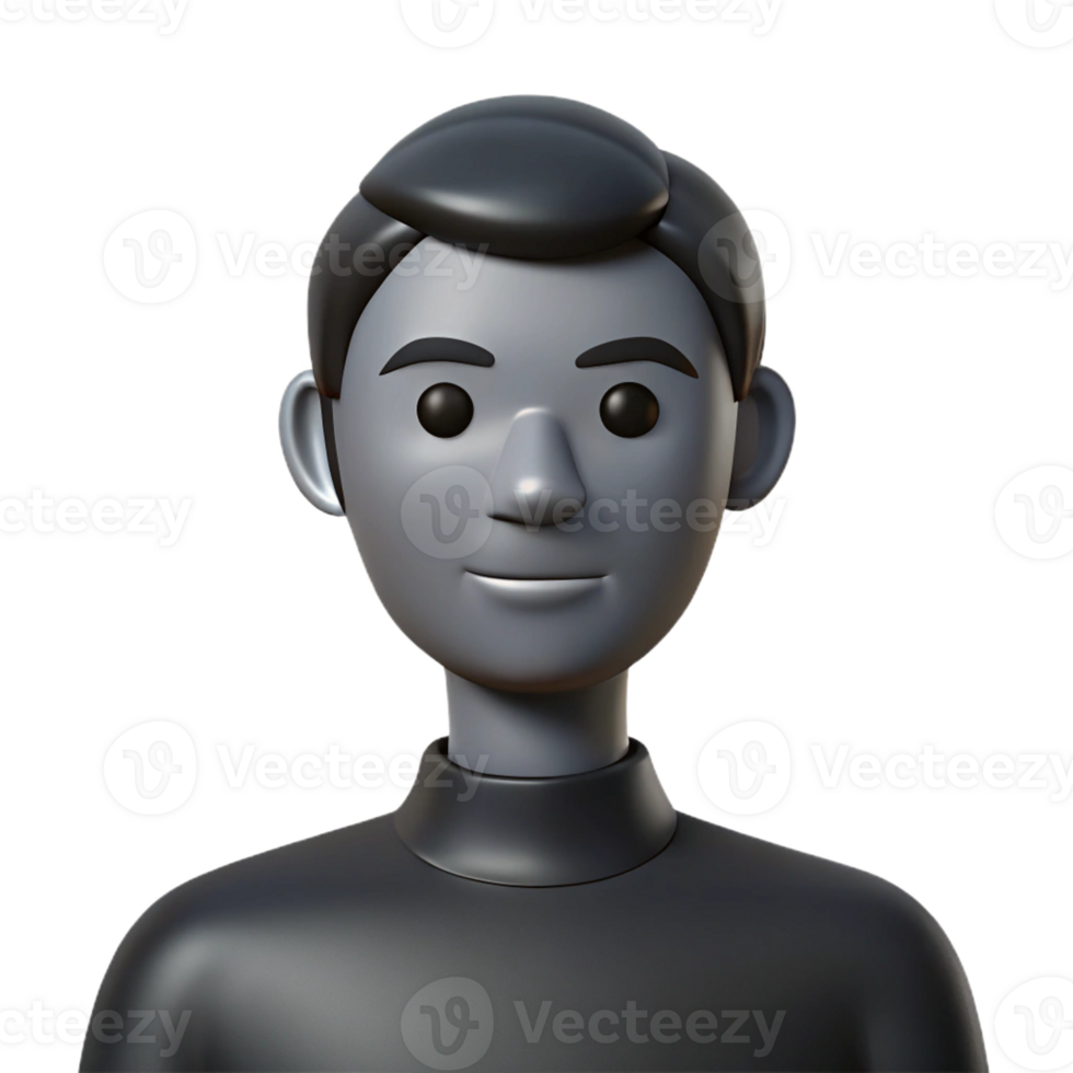extraordinary coveted Symmetrical silhouette of a human face. Flat black, clean lines, with Scalable Design. png