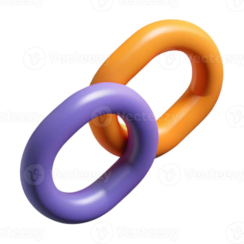 joyful breathtaking Chain of linked circles, single-weight stroke, minimal, flat color, with Scalable Design. high resolution png