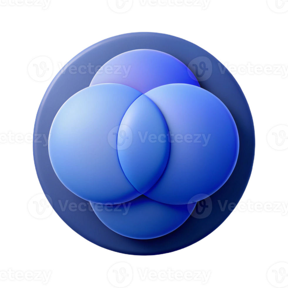 timeless futuristic Overlapping circles, minimal design, single-weight stroke with Scalable Design. 8K png