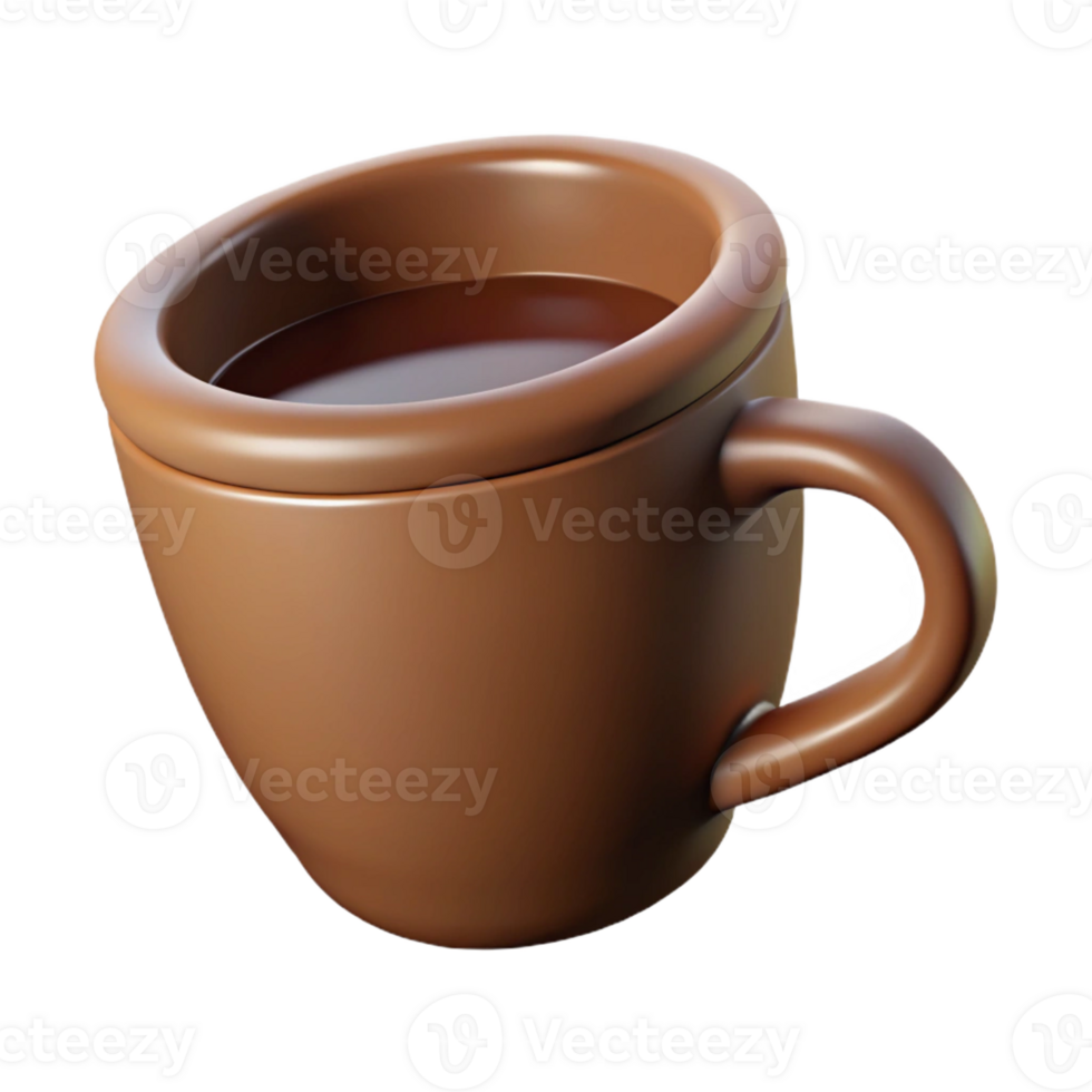 magnificent coveted Minimal silhouette of a coffee cup. Clean lines, flat brown, single-weight stroke with Scalable Design. png