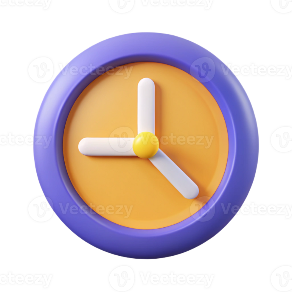 hypnotic renaissance Minimalist clock icon, single-weight stroke. Flat color, crisp edges, with Scalable Design. ultra HD png