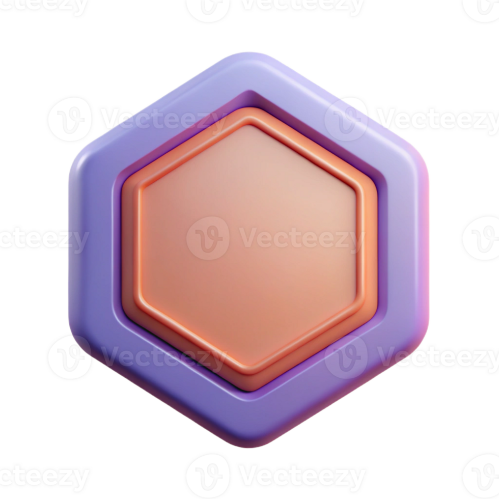 beautiful classic Octagonal badge, single-weight stroke. Symmetrical, flat color, minimal with Scalable Design. handcrafted png