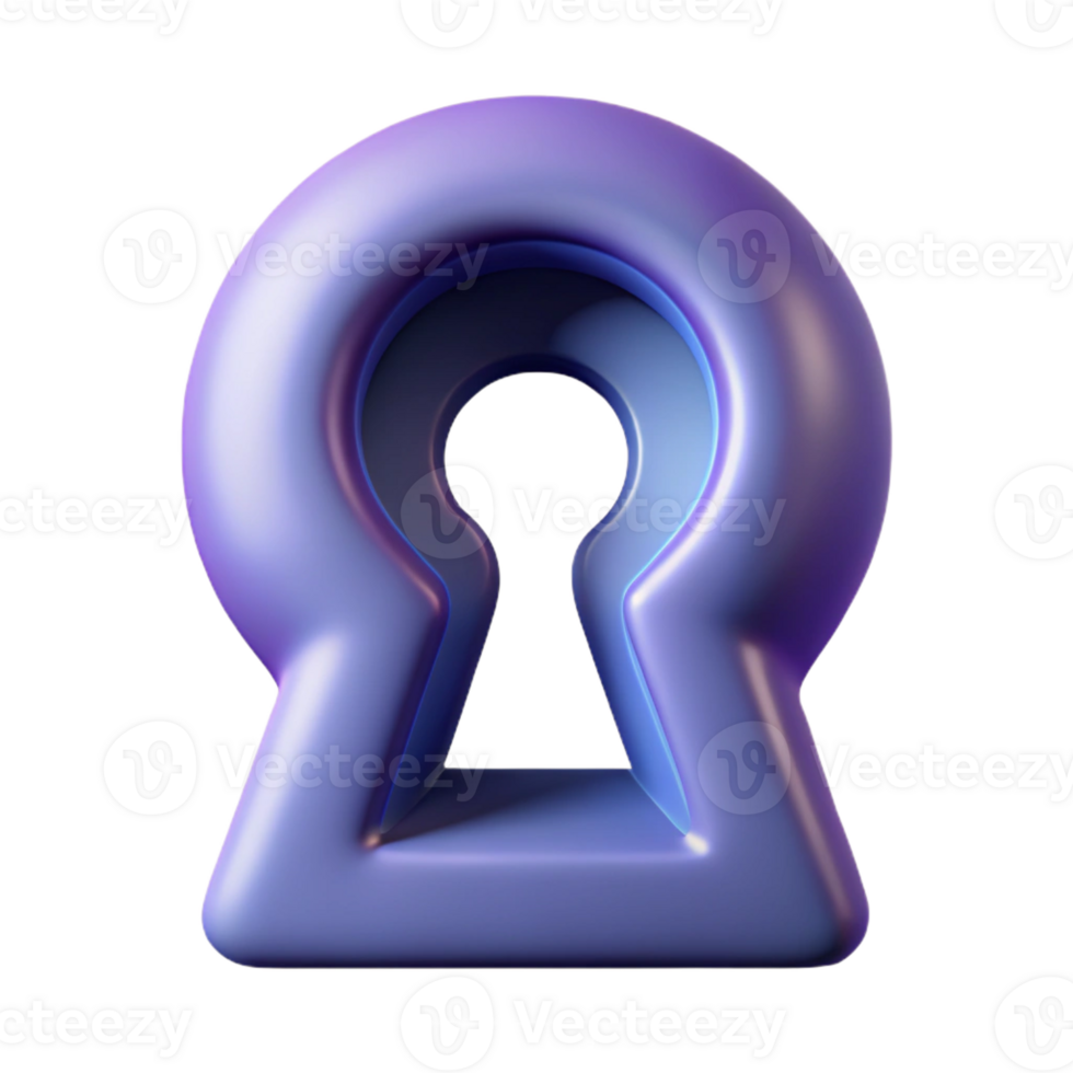 bold wonderful Abstract keyhole shape. Clean lines, scalable, symmetrical with Scalable Design. authentic png