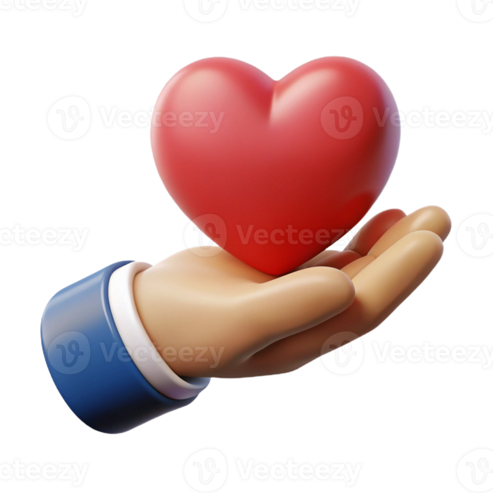 majestic classic Silhouette of a hand holding a heart. Scalable, flat color original png