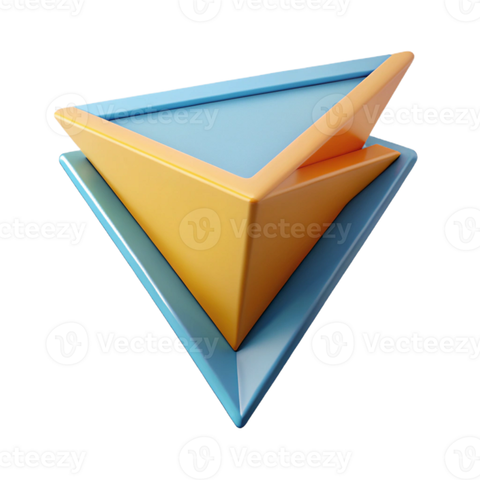 splendid mysterious elegant Expanding triangles, minimal, flat color, clean lines with Scalable Design. flawless png
