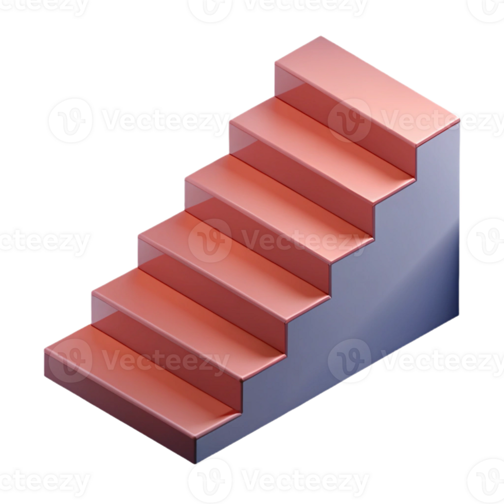 timeless renaissance Isometric staircase, minimal design, single-weight stroke, with Scalable Design. detailed png