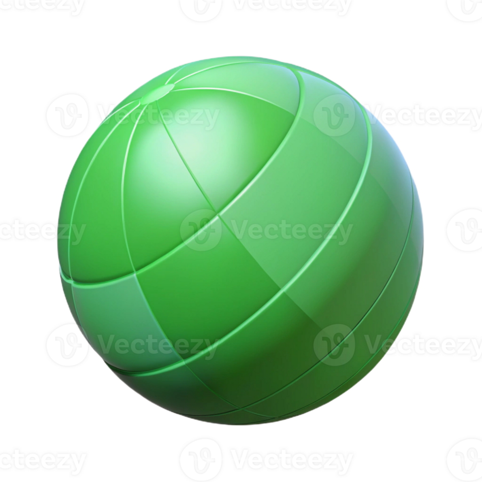 spectacular minimalist Isometric sphere, flat green color, minimal design, crisp edges with Scalable Design. high quality png