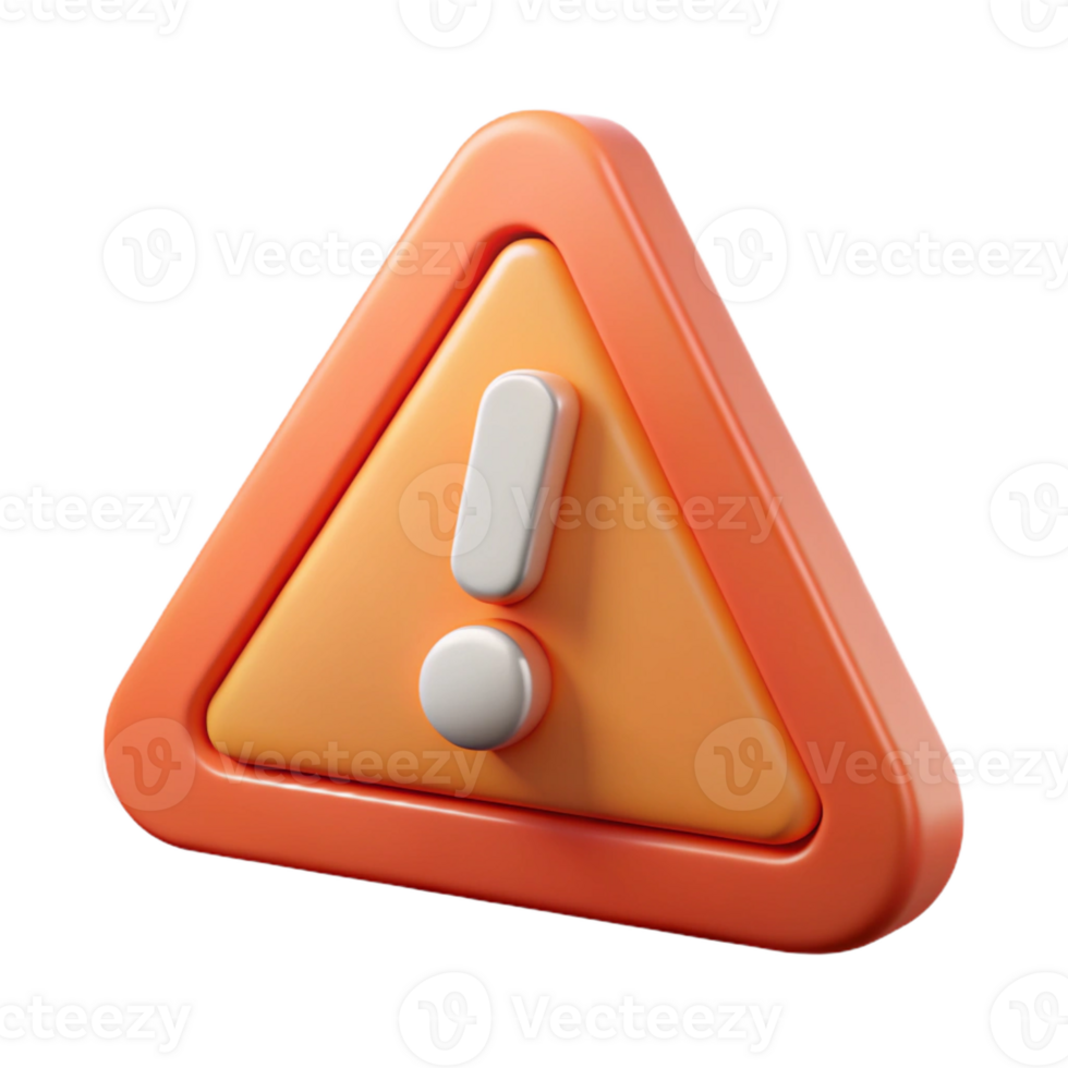 serene artistic Pictogram of a warning sign. Geometric shape, flat color, crisp edges with Scalable Design. expertly shot png
