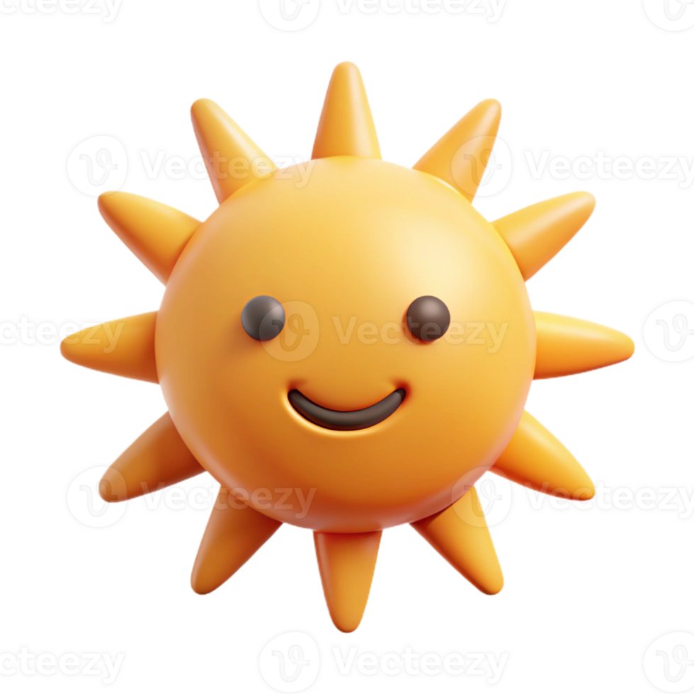 iconic geometric A smiling sun with triangular rays. Clean lines, flat color, minimal design with Scalable Design. gallery standard png